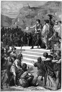 Augustus (Octavian oder Octavian) (63 v. Chr. - 14 n. Chr.) gründete in Lyon das Zentrum der Regierung von Gallien im Jahr 28 v. Chr.