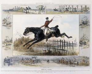 Glockenturmrace in „Picturesque History of Ancient and Modern Riding“ von Charles Aubry von Unknown artist