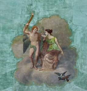 Vögel und Amor und Psyche, Detail von Unknown artist