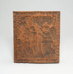 Biskuitform: Adam und Eva aus dem Garten Eden vertrieben von Unknown artist