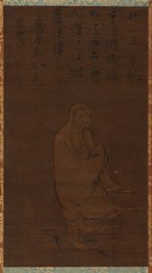 Bodhidharma überquert den Yangzi auf einem Schilfrohr