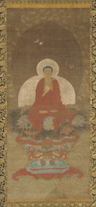 Buddha auf einer Matte aus Kusa-Gras thronend von Unknown artist