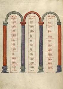 Kanontabelle Seite von Unknown artist