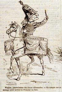 Karikatur von Wagner, Generalissimus der deutschen Streitkräfte - in „L