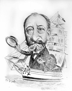 Karikatur von Camille Saint-Saens (1835-1921), französischer Komponist. von Unknown artist