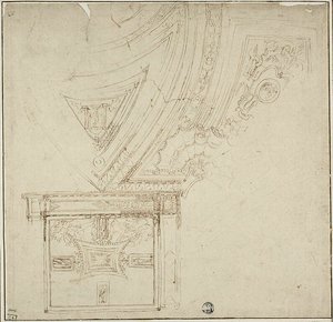 Deckenverzierung mit Grotesken von Unknown artist