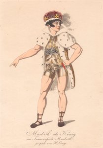 Charaktere aus einer deutschen Produktion von Macbeth (eine von sechs Radierungen) von Unknown artist