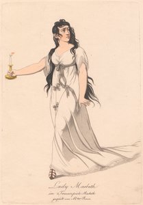 Charaktere aus einer deutschen Produktion von Macbeth (eine von sechs Radierungen) von Unknown artist