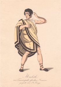 Charaktere aus einer deutschen Produktion von Macbeth (eine von sechs Radierungen) von Unknown artist
