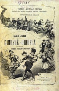 Charles Lecocq "Giroflè - Girofla". Umschlag des Notenblatts von Unknown artist
