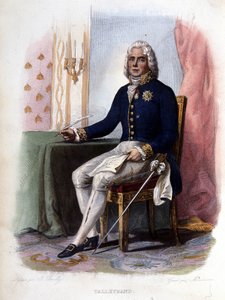 Charles Maurice de Talleyrand Périgord (1754-1838), französischer Politiker - in „Le Plutarque français“, Ed. Mennechet, Paris