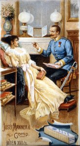 Schokoladenwerbung „Josef Manner & Comp., Wien“ von Unknown artist