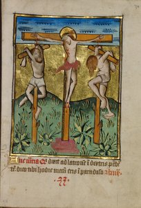 Christus gekreuzigt zwischen den beiden Dieben von Unknown artist