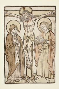 Christus am Kreuz zwischen Maria und Sankt Johannes von Unknown artist