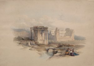 Runder Tempel in Baalbek von Unknown artist