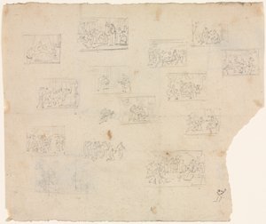 Kompositionsskizzen nach Raphael und anderen Künstlern