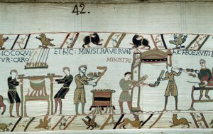 Eroberung Englands durch den Herzog der Normandie Wilhelm den Eroberer im Jahr 1066 (Detail) von Unknown artist