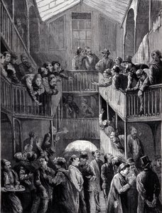 Konstantinopel: Die Börse im Vorort Galata im Jahr 1878 von Unknown artist