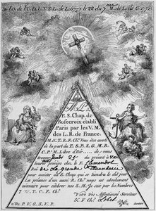 Einberufung eines Rosenkreuzers (Faksimile) - Frankreich von Unknown artist