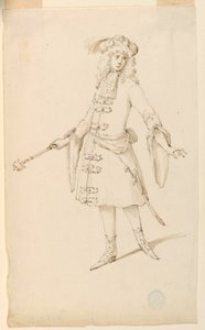 Kostümentwurf: Ein Edelmann, König oder Prinz für ein Ballett