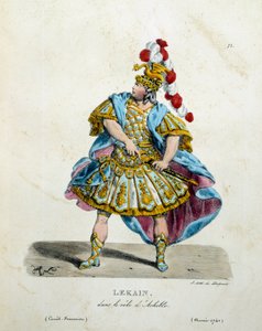 Kostüm von Lekain (Henri Louis Cain) in der Rolle des Achilles, 1740 von Unknown artist