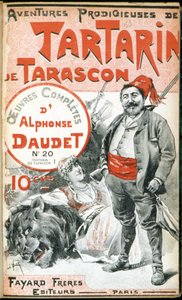 Umschlag von Daudets „Die wunderbaren Abenteuer des Tartarin von Tarascon“. von Unknown artist