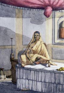 Kultur, Zivilisation und indische Gesellschaft: „Frau von Rang“ oder Frau höherer Kaste. Gravur von 1808. von Unknown artist