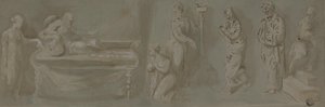 David verspricht Bathseba, dass Salomo herrschen wird von Unknown artist