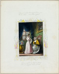 Liebes Mädchen, während du den Gelübden eines Liebhabers lauschst (Valentinstag) von Unknown artist