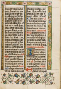 Geschmückte Textseite von Unknown artist