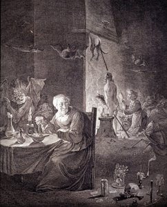 Abreise der Hexen zum Sabbat
