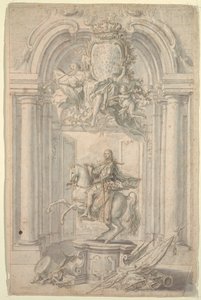 Entwurf für Reiterdenkmal von Karl III. von Unknown artist