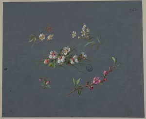 Design für Tapeten und Textilien: Blumen