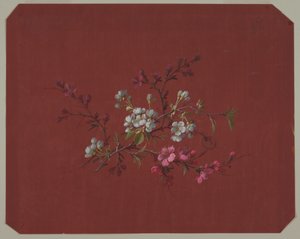 Entwurf für Tapeten und Textilien: Blumen