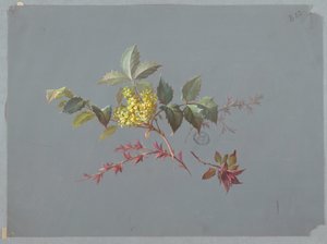 Entwurf für Tapeten und Textilien: Blumen