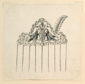 Entwurf für einen Kamm von Unknown artist