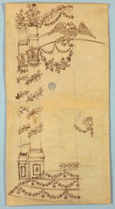 Design für eine Gartenlaube (?) von Unknown artist