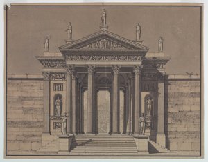 Entwurf für ein Palasttor von Unknown artist