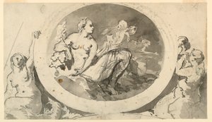 Entwurf für ein Wanddenkmal oder einen Brunnen von Unknown artist