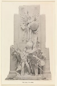 (Detail) der Aufruf zur Waffen-Statue am Dewey-Bogen