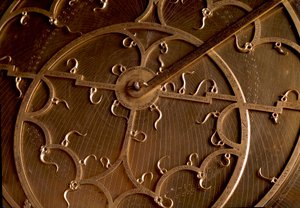 Detailansicht eines Kupfer-Astrolabiums. 17. Jahrhundert Florenz, Istituto e Museo di Storia delle Scienze