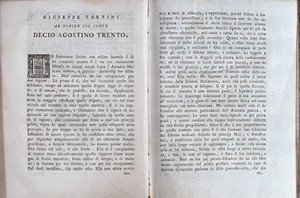 Doppelseite aus einem Musiktraktat von Giuseppe Tartini von Unknown artist