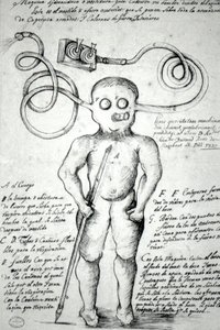 Zeichnung eines Mannes im Anzug. Peru von Unknown artist
