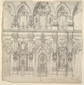 Erhebung des Kirchenschiffs von Unknown artist