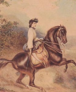 Elisabeth, Kaiserin von Österreich und Königin von Ungarn (24. Dezember 1837 – 10. September 1898) (Illustration) von Unknown artist
