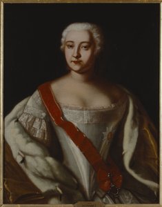 Kaiserin Elisabeth von Russland (1709-1762) von Unknown artist