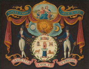 Embleme für Royal Crown Lodge Nr. 22, c.1810-15 von Unknown artist