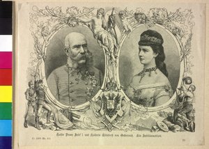 Kaiser von Österreich und Elisabeth Franz Joseph I. von Unknown artist