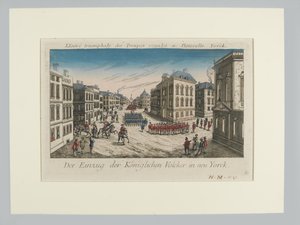 Einzug der königlichen Truppen in New York