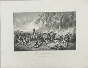 Der Fall von Braddock von Unknown artist